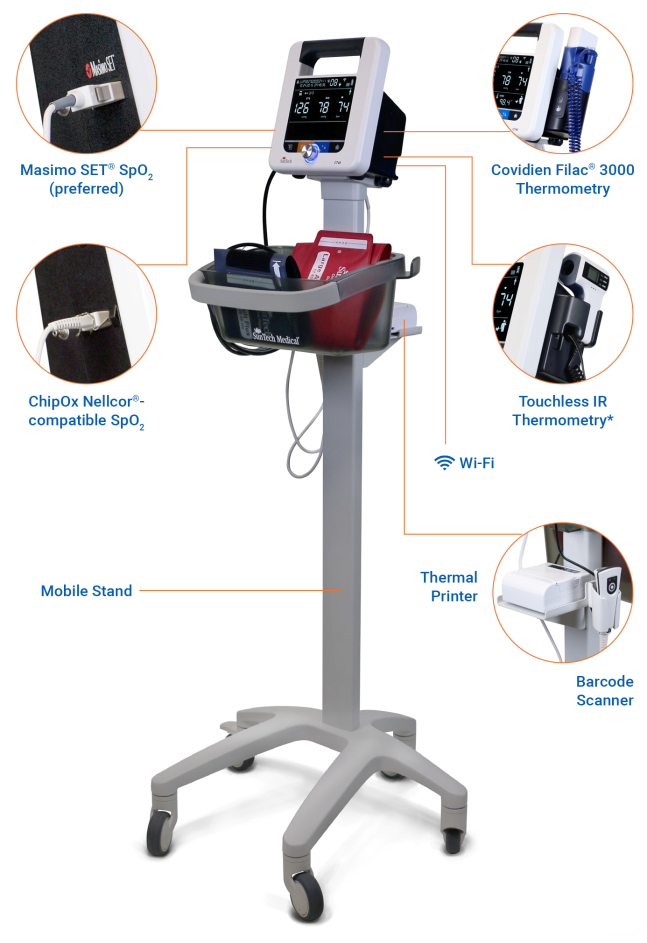 Picture of the SunTech CT40 with available options and accessories, including the various modules.
