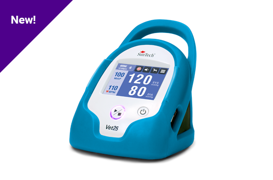 Spot-Check and Continuous BP Monitor for Companion Animals Picture of the SunTech Vet25 Veterinary Blood Pressure Monitor