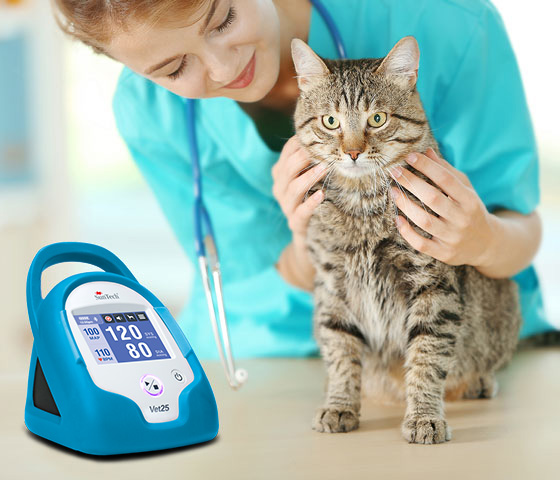 SunTech Vet25 product usage with cat 