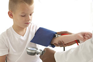 Child Having His Blood Pressure Measured